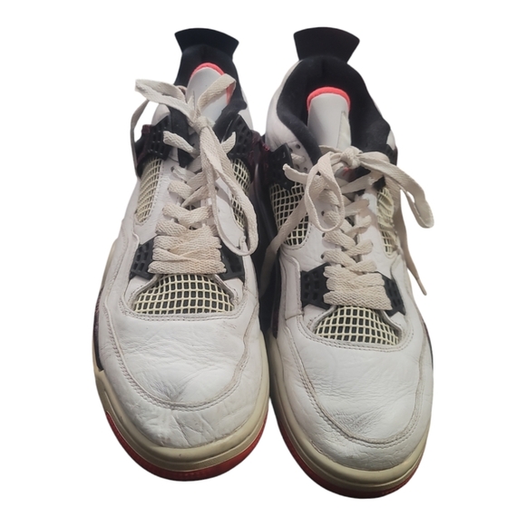 Nike air Jordan 4 retro og flight nostalgia 308497-116 b w crimson basketball - Picture 8 of 10